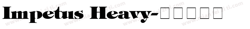 Impetus Heavy字体转换
